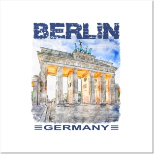 Berlin Capital Brandenburg Gate Posters and Art